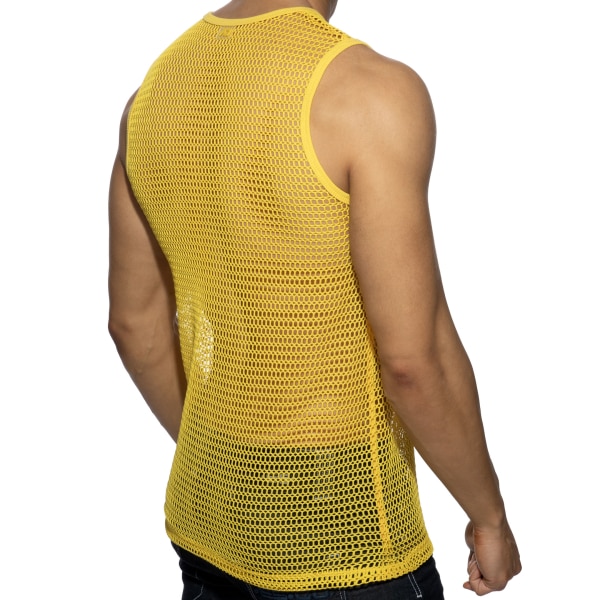 Débardeur Maille Ajourée - Jaune Addicted