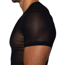 T-Shirt en Mesh Noir Bike