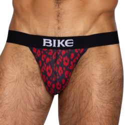 Slip Tanga Coton Léopard Bike