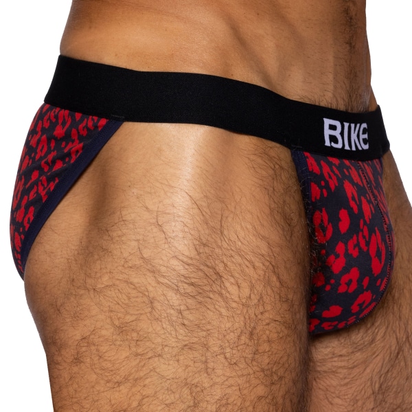 Slip Tanga Coton Léopard Bike
