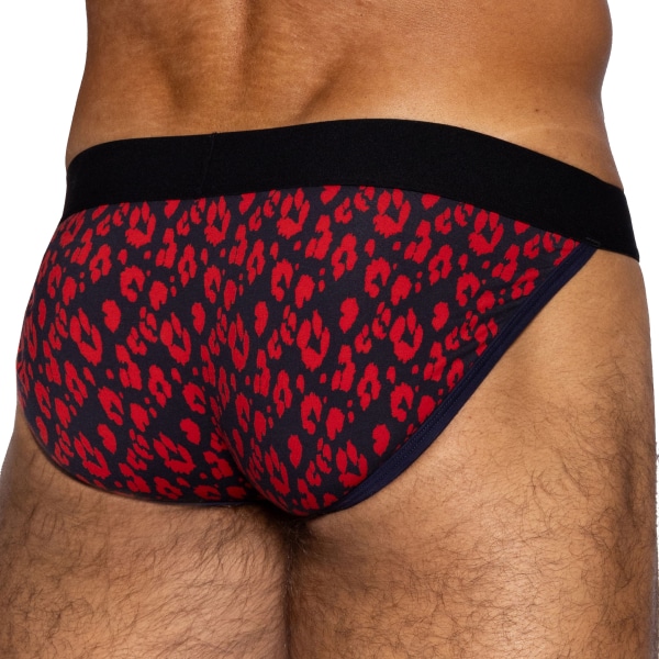 Slip Tanga Coton Léopard Bike