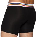 Bike Cotton Long Boxer Briefs - Black
