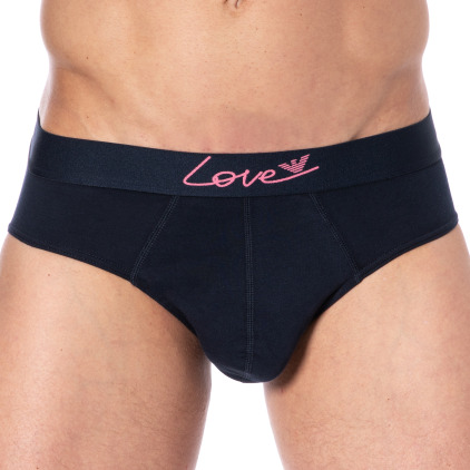 Slip Saint-Valentin Uni Bleu Nuit Emporio Armani