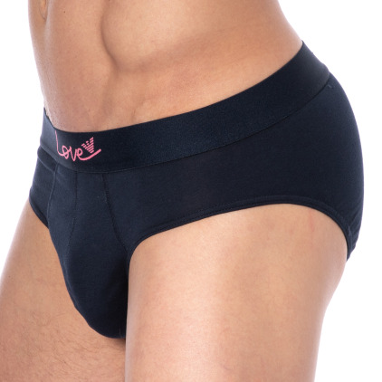 Slip Saint-Valentin Uni Bleu Nuit Emporio Armani