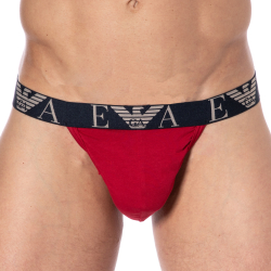 Jock Strap Bold Monogram Coton Rouge Emporio Armani