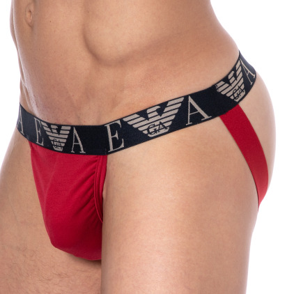 Jock Strap Bold Monogram Coton Rouge Emporio Armani