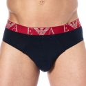 Slip Bold Monogram Coton Marine - Rouge Emporio Armani