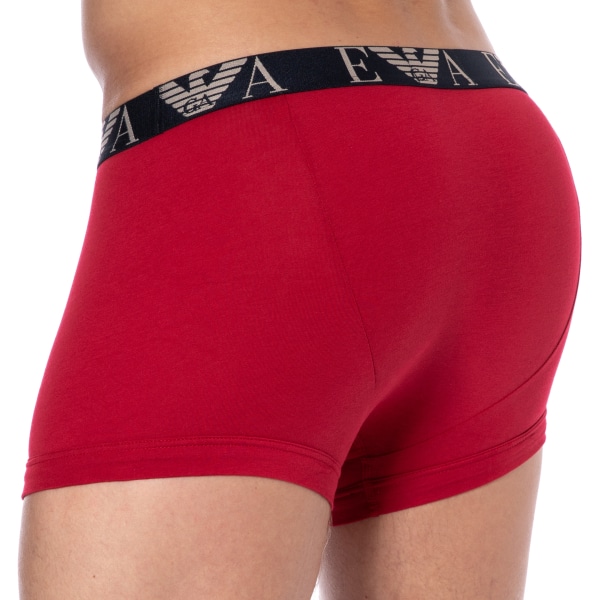Emporio Armani Bold Monogram Cotton Boxer Briefs - Red
