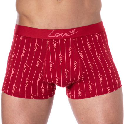 Boxer Saint-Valentin Imprimé Rouge Emporio Armani