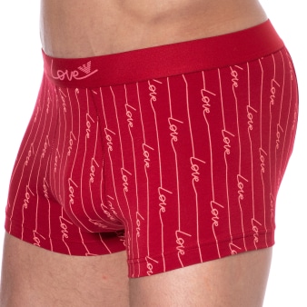 Boxer Saint-Valentin Imprimé Rouge Emporio Armani