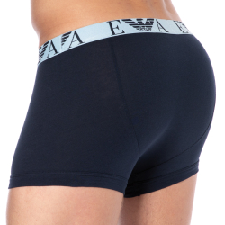 Boxer Bold Monogram Coton Marine - Gris Emporio Armani