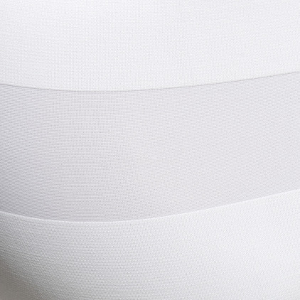Slip Bikini Rayure Epaisse - Blanc Addicted