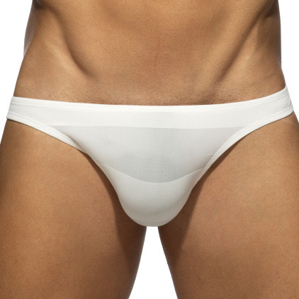 Slip Bikini Rayure Epaisse - Ivoire Addicted