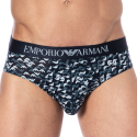 Emporio Armani All Over Logo Briefs - Navy