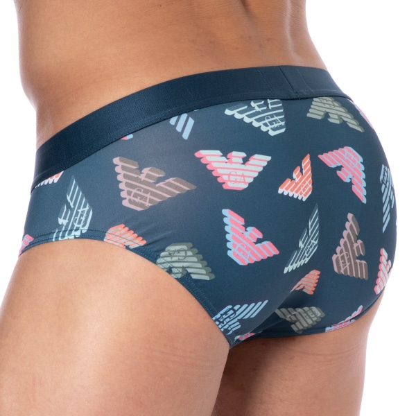 Slip All Over Microfiber Bleu Emporio Armani