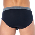 Emporio Armani Shiny Logoband Briefs - Navy