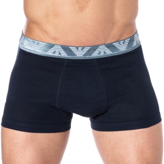 Boxer Shiny Logoband Marine - Aigle Emporio Armani