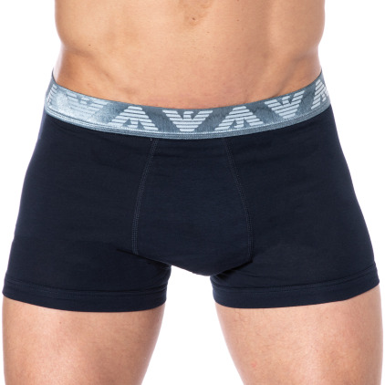 Boxer Shiny Logoband Marine - Aigle Emporio Armani