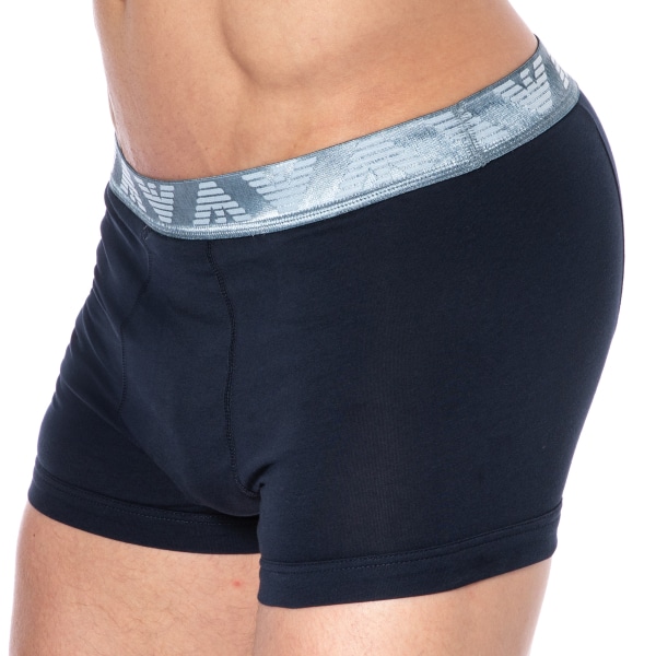 Boxer Shiny Logoband Marine - Aigle Emporio Armani