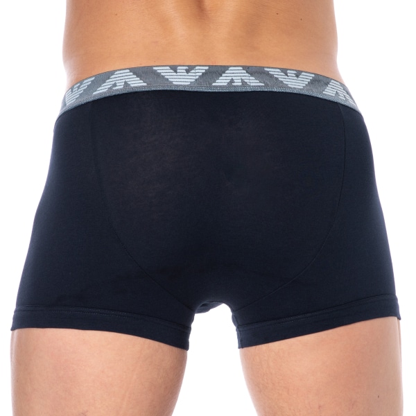 Emporio Armani Shiny Logoband Boxer Briefs - Navy - Eagle
