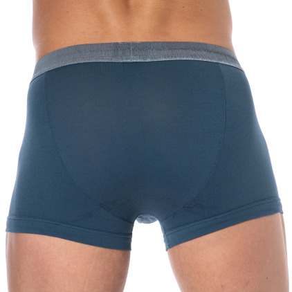 Boxer Shiny Logoband Bleu Emporio Armani