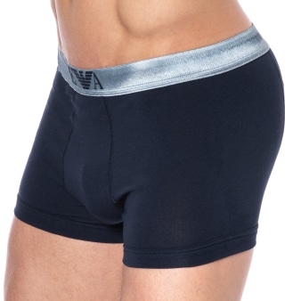 Boxer Shiny Logoband Marine Emporio Armani