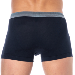 Emporio Armani Shiny Logoband Boxer Briefs - Navy