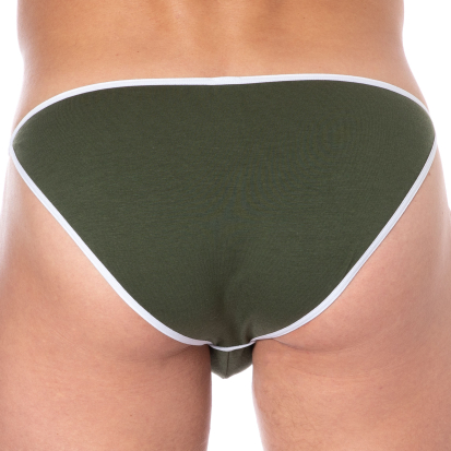SKU Plain Cotton Mini Tanga Briefs - Khaki