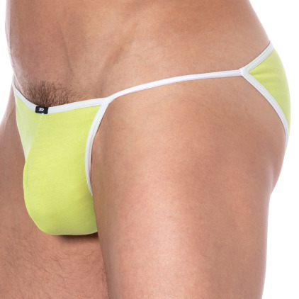 Slip Tanga Mini Coton Jaune SKU