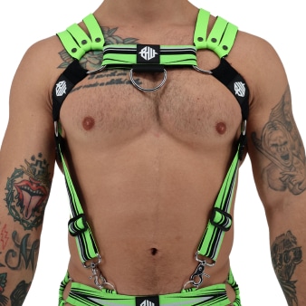 Harnais Body Circuit Breaker Vert Fluo Breedwell