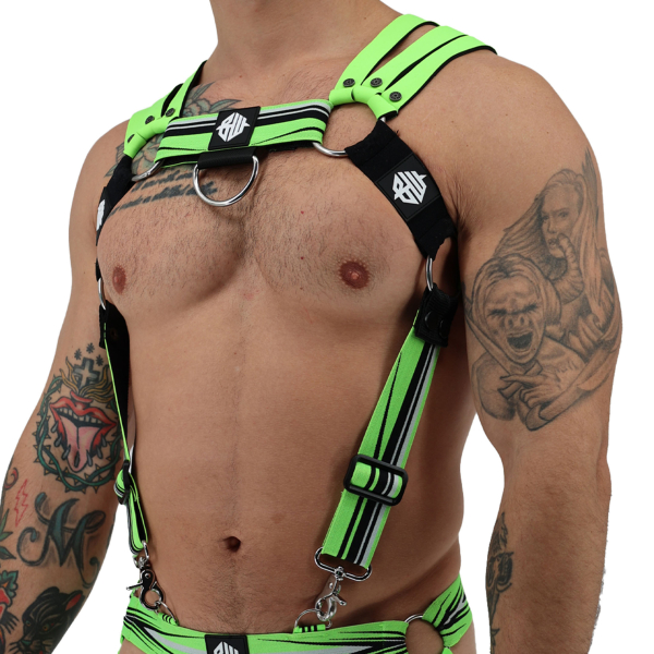 Harnais Body Circuit Breaker Vert Fluo Breedwell