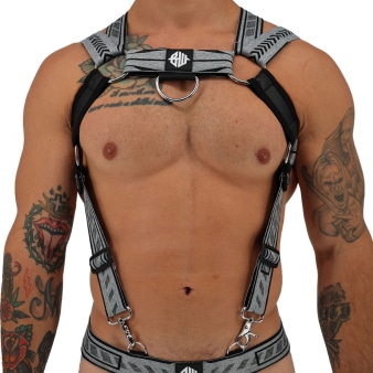 Harnais Body Mister Luxe Gris Chiné Breedwell