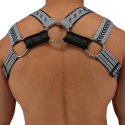 Harnais Body Mister Luxe Gris Chiné Breedwell