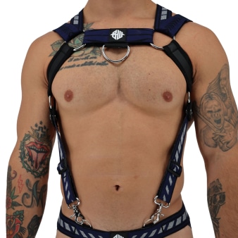 Harnais Body Mister Luxe Bleu Marine Breedwell