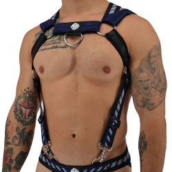 Harnais Body Mister Luxe Bleu Marine Breedwell