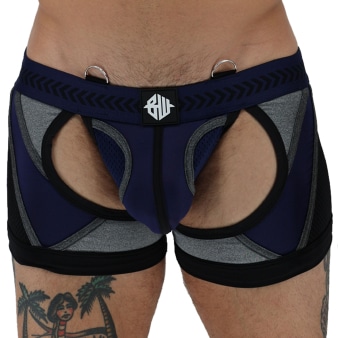 Boxer Jock Chock Mister Luxe Bleu Marine Breedwell