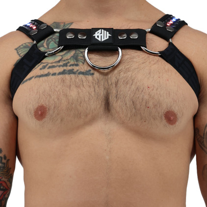 Harnais Bulldog LED Prismaglow Noir Breedwell