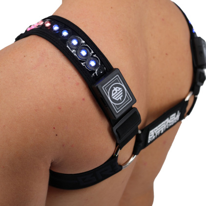 Harnais Bulldog LED Prismaglow Noir Breedwell