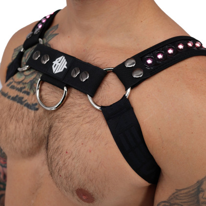 Harnais Bulldog LED Prismaglow Noir Breedwell