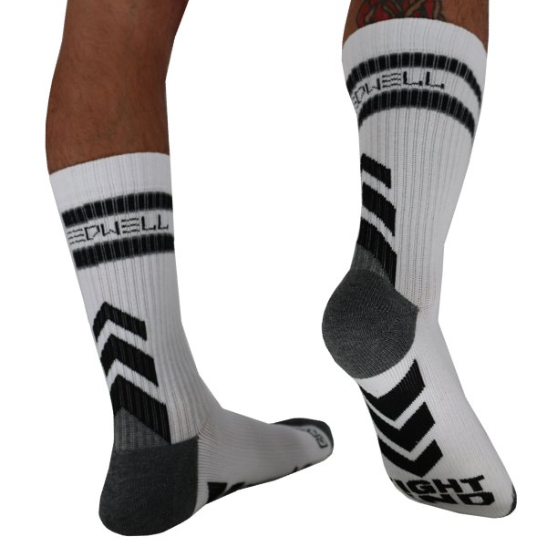 Breedwell Gymnetixxx Crew Socks - White