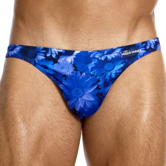 Slip de Bain Low Cut Daisies Bleu Modus Vivendi