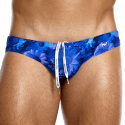 Slip de Bain Super Low Rise Daisies Bleu Modus Vivendi