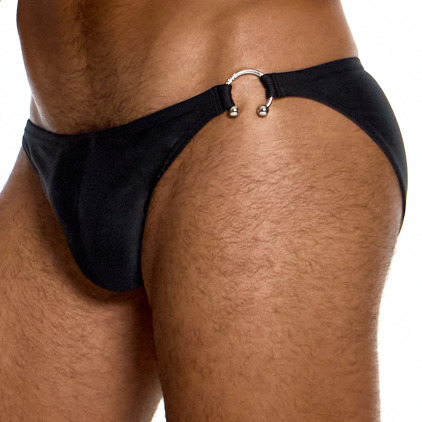 Slip de Bain Low Cut Prince Albert Noir Modus Vivendi
