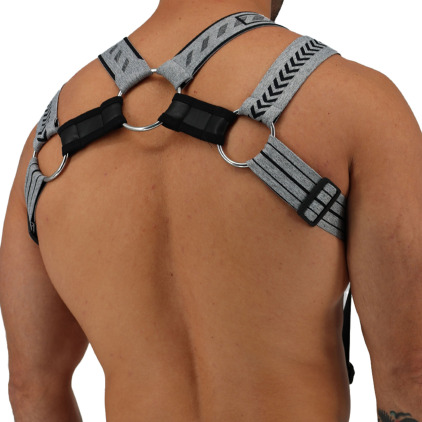 Harnais Body Mister Luxe Gris Chiné Breedwell