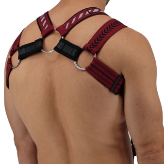 Harnais Body Mister Luxe Bordeaux Breedwell