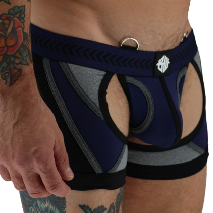 Boxer Jock Chock Mister Luxe Bleu Marine Breedwell