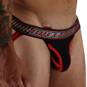 Jock Strap Gymnetixxx Noir - Rouge Breedwell