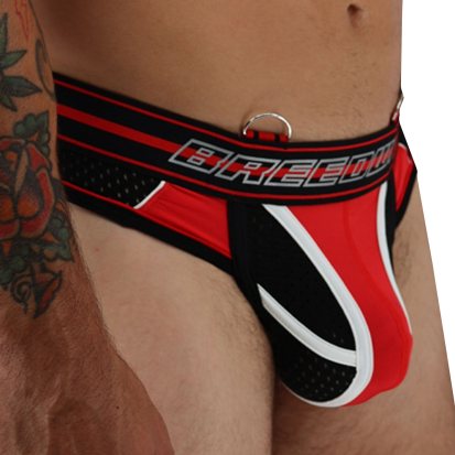 Breedwell Gymnetixxx Thong - Red - Black