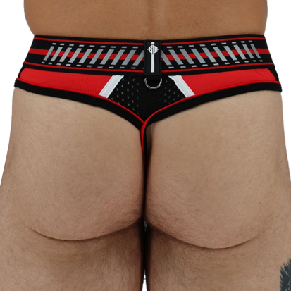 Breedwell Gymnetixxx Thong - Red - Black