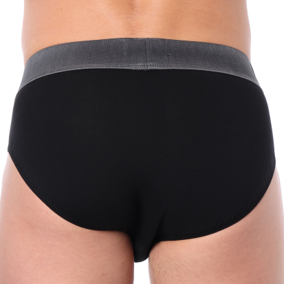 Emporio Armani Megalogo Cotton Briefs - Black